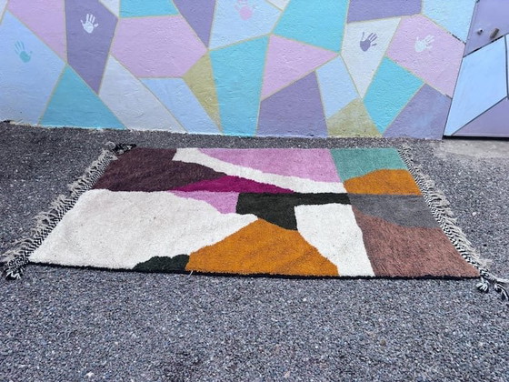Image 1 of Handmade pure wool rug, traditional craftsmanship, size 150/250 cm