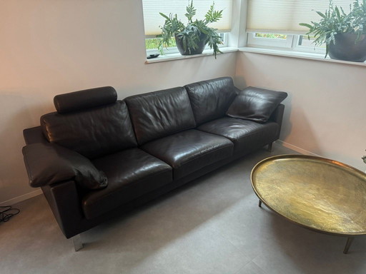 Leolux leather sofa
