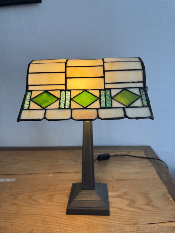 Image 1 of Lumilamp Tiffany Banker's Lamp