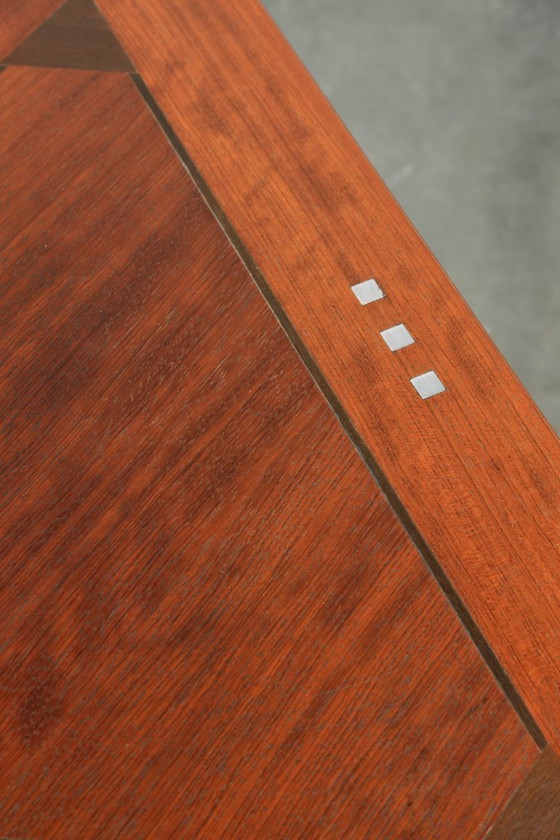 Image 1 of Luxury Art Deco design side/coffee table in a triangular shape by Schuitema