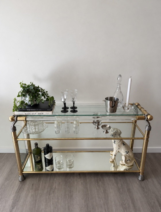 Table d'appoint Hollywood Regency / Table de bar – Tables d'appoint, Glass, Plexiglass (photo 3 of 11)