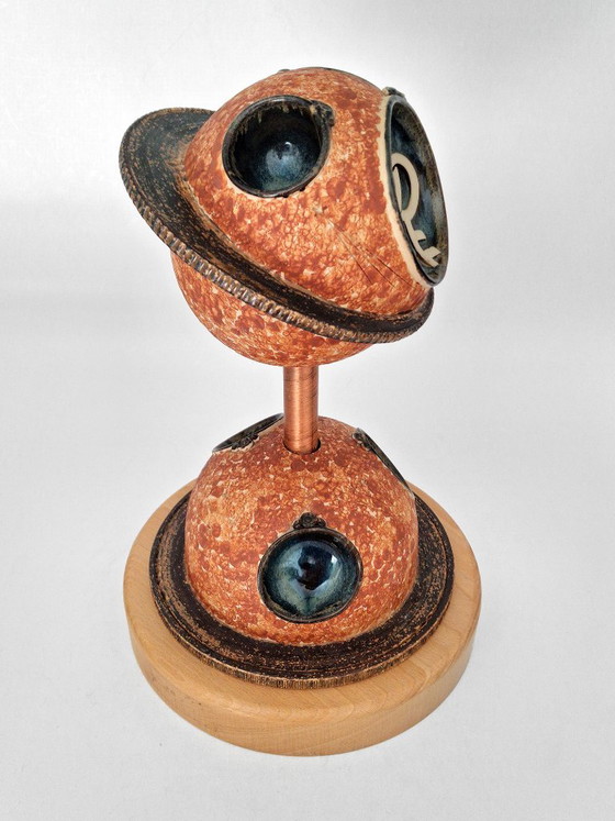 Kunstwerk Keramiek Planeten – Beeldhouwkunst, Ceramic, Vintage (photo 7 of 15)