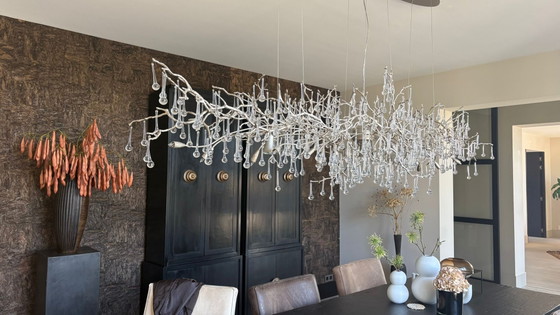 Image 1 of Lampe suspendue coquine, ornée de mille cailloux