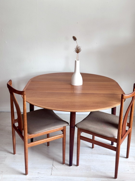 Tavolo da pranzo rotondo vintage Teak Anni '60 Lübke – Tavoli da pranzo, Wood (photo 5 of 15)