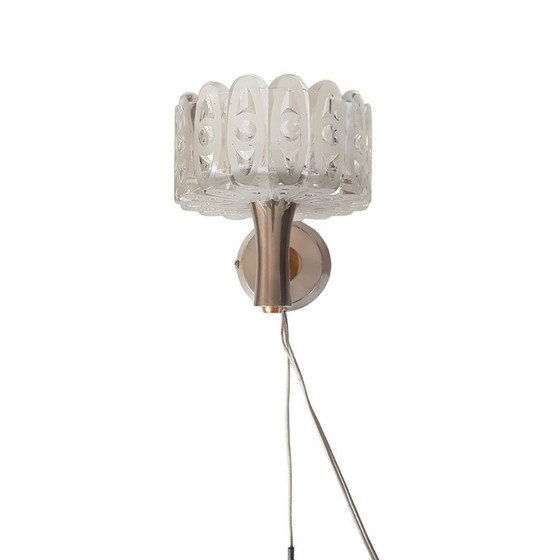 Mid-Century Modern Cut Crystal Wall Lamp, 1960s – Wall lights, Metal (photo 7 of 10)