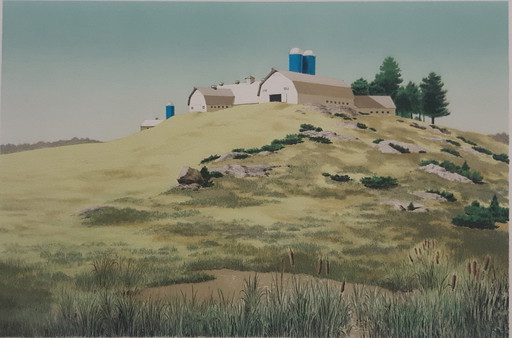 Mel Hunter - Addison County Showplace - litografia firmata