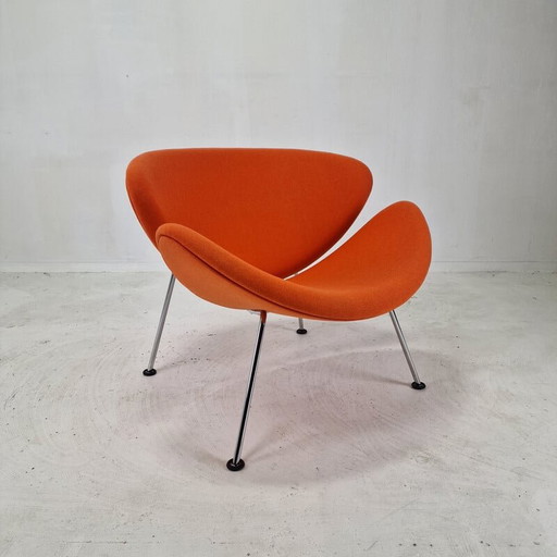 Vintage oranje slice fauteuil van Pierre Paulin voor Artifort, jaren 1980