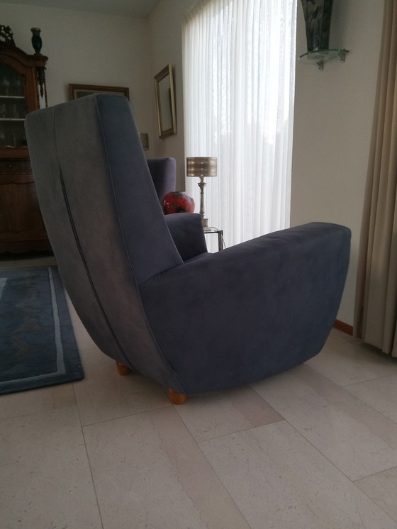 Image 1 of 2x Longa fauteuil Blauw