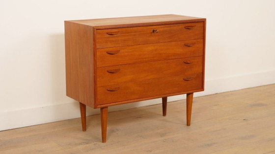 Image 1 of Commode danoise vintage | 4 tiroirs | Teck