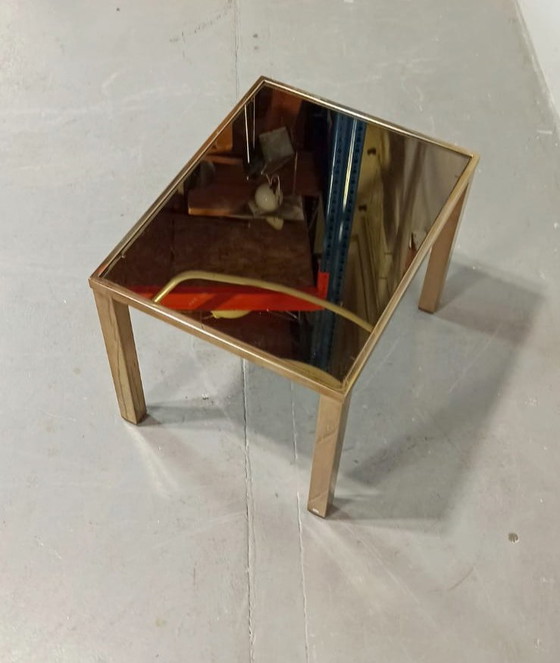 Image 1 of Belgo Chrom Dewulf smoked glass side table 