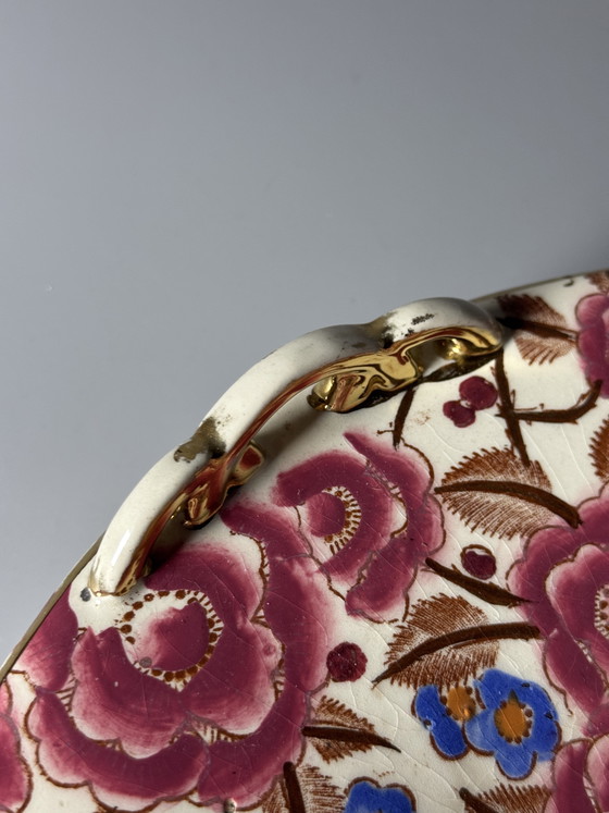 Image 1 of Boch Frères Keramis Art Deco Centerpiece by Raymond Chevalier, Belgium, 1930s