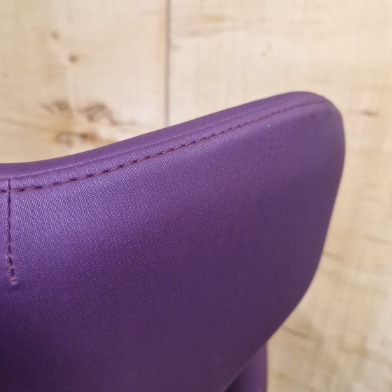 Image 1 of Poltrona girevole Flexi Lounge Purple Poltrona di design in stile anni '70