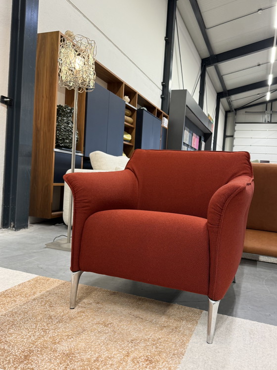 Image 1 of Leolux Mayon armchair red fabric