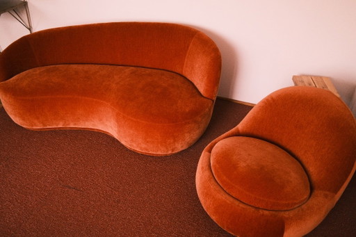Rose Armchair - Sofa Company - Moss Rust - 2.5-Seater – 2 zitsbanken, Polyester (photo 2 of 10)