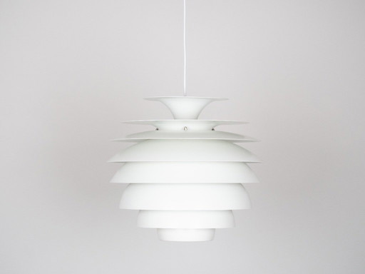 Lampada a sospensione vintage danese Barcelona di Bent Karlby, Lyfa. Anni '60