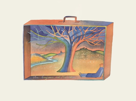Image 1 of Jean Michel FOLON Un bonjour des Ardennes poster 1990