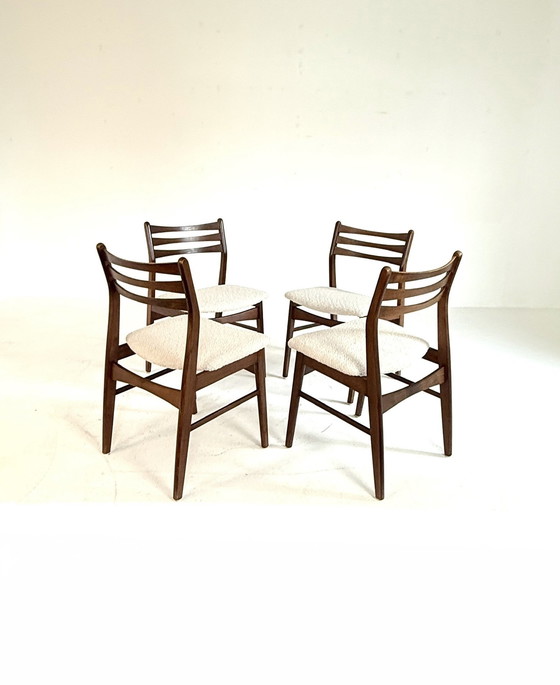 Image 1 of 4x restored dining room chair, Falsled Møbelfabrik '60