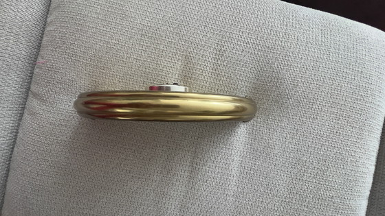 Image 1 of Vintage Rochemont messing bureauklok uit het midden van de vorige eeuw