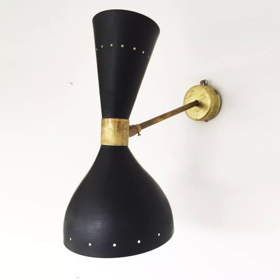 Image 1 of Pair of 1950's design wall sconces