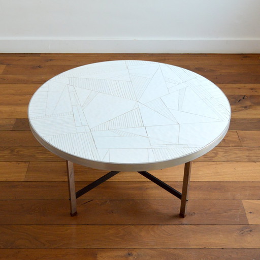 Round coffee table by Berthold Müller - Oerlinghausen / Germany 1960s
