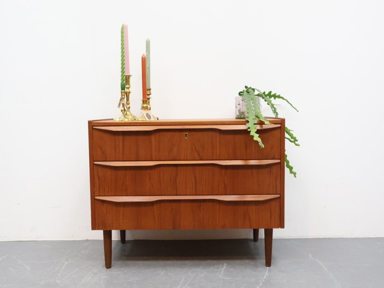 Image 1 of Dänische Kommode, Teakholz | 3 Schubladen