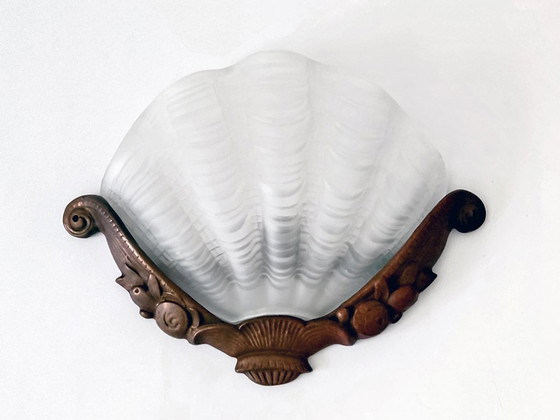 Image 1 of Art Deco wall lamps shells
