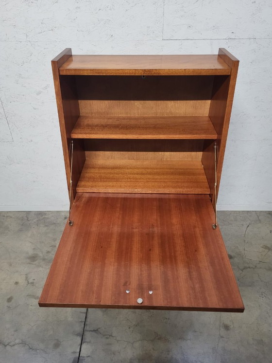 Image 1 of Vintage barkast / secretaire in mid-century stijl – compact model
