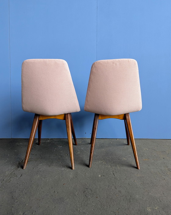 Image 1 of 4x vintage teak eetstoelen G.J. van Os Culemborg