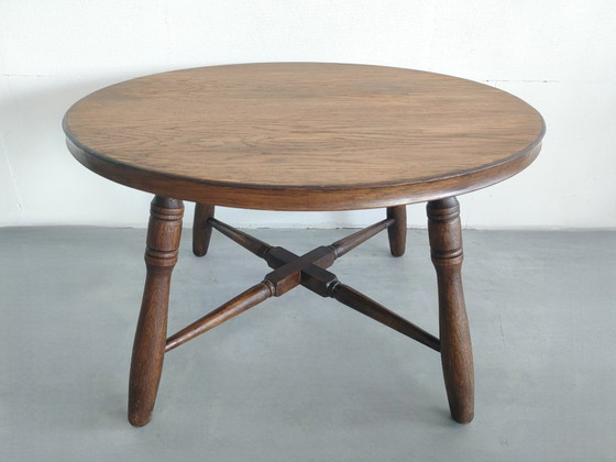 Image 1 of Unique vintage/antique oak coffee table with character
