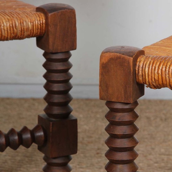 Image 1 of Pareja de sillas al estilo de Charles Dudouyt, 1950