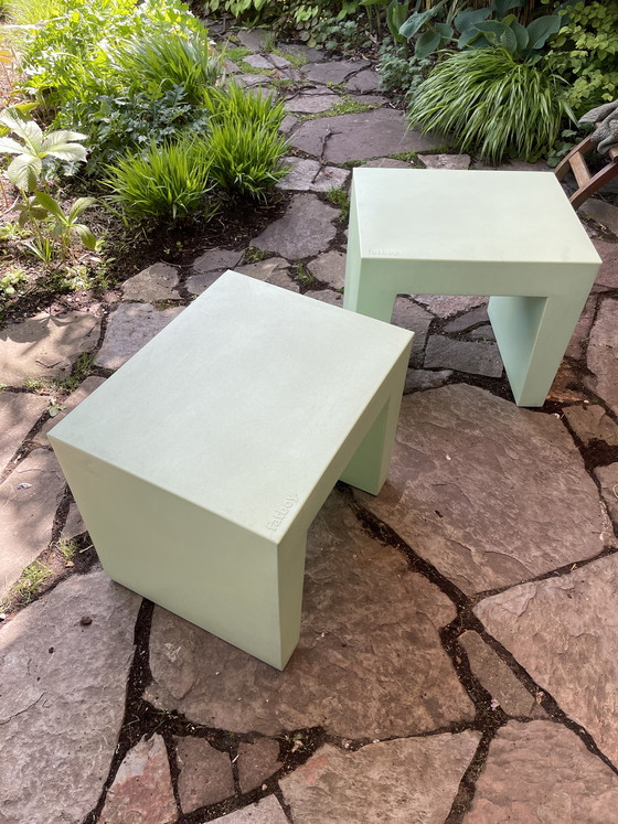 Image 1 of 2 asientos de hormigón Fatboy verde suave