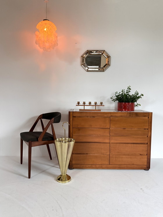 Image 1 of Vintage Capiz shell pendant lamp, Honsel ‘70
