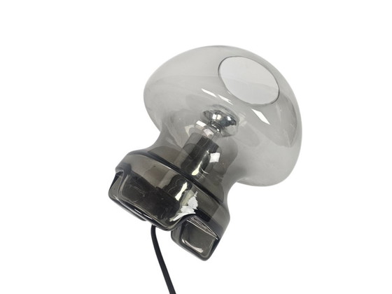 Image 1 of Süssmuth Leuchten - Mushroom Lamp - 'Smoked' glass - Germany - 1970's