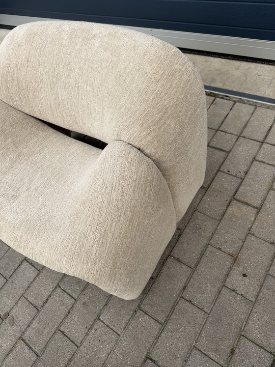 Image 1 of 2x Artifort Groovy F598 di Pierre Paulin. In condizioni 10/10! Tessuto Pierre Frey: Chenille Igor (Sabbia)