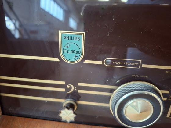 Image 1 of Vintage Philips B6X72A "D'Annunzio" Radio 1957