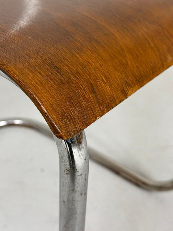 Image 1 of Juego de 2 sillas cantilever de Mart Stam para detectores de mosquitos, modelo: FN6, década de 1930