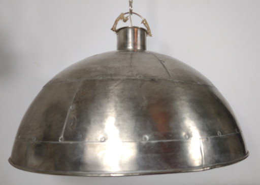 Lampada a sospensione di design industriale 60cm colore platino