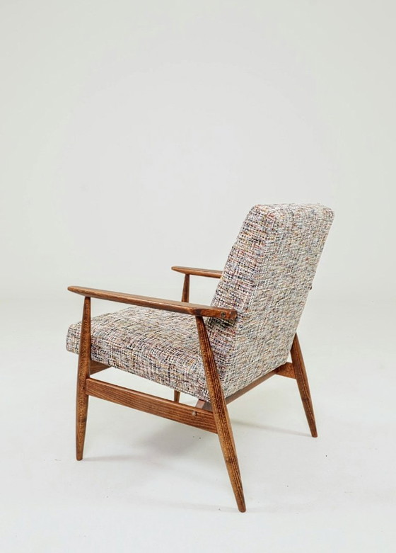 Image 1 of Scandinavische fauteuil veelkleurig gebreid boho-design van H.Lis ste