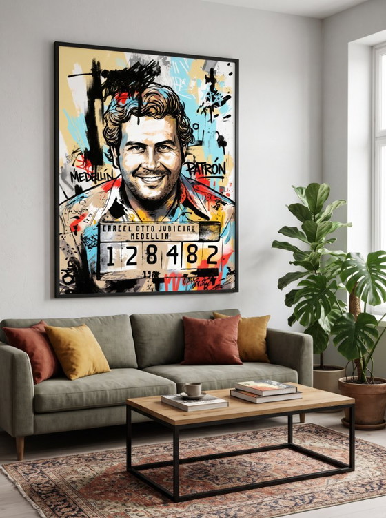 Stampa artistica Pablo Escobar in stile graffiti, Stampe artistiche, Carta, Multicolore, Graffiti & Street Art (foto 3 di 5)
