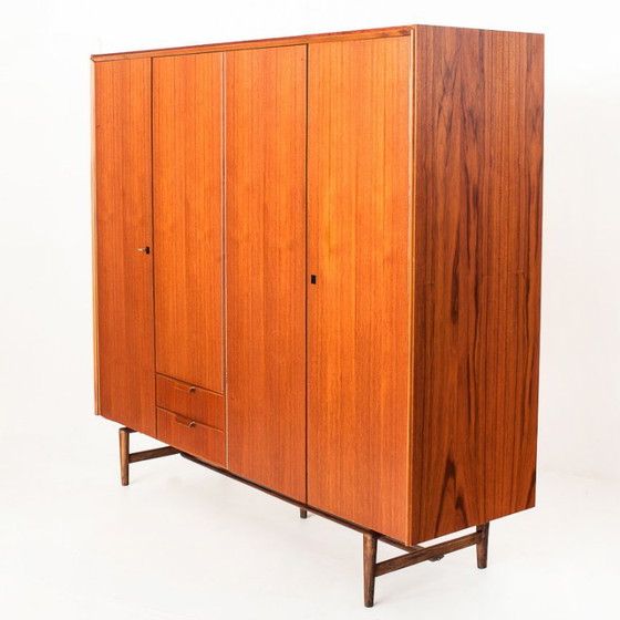 Vintage Scandinavische/Mid Century kledingkast van teakhout, Frankrijk, jaren 60 – Kledingkasten, Wood (photo 5 of 18)