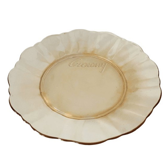 Image 1 of Set aus zehn Crowny-Desserttellern, Perlmutt-Pfirsich, 1960er Jahre