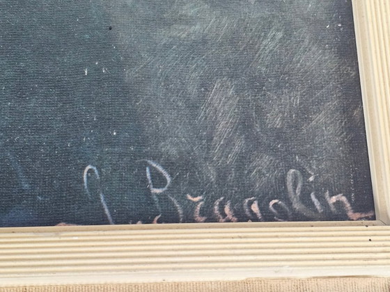 Image 1 of Giovanni Bragolin - Estampe en carton - Garçon à la larme - Vintage - Années 70