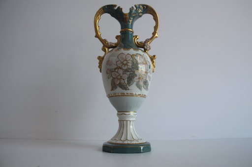 Vintage porcelain vase/Amphora, Royal Dux, 1960s. 