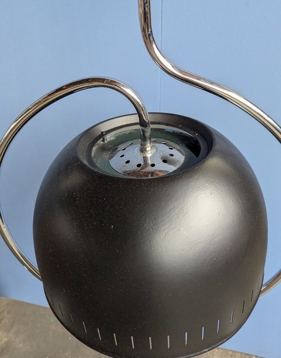 Suspension vintage Dijkstra, chrome/acier, années 1970, Dijkstra Lampen, Noir (photo 3 sur 8)