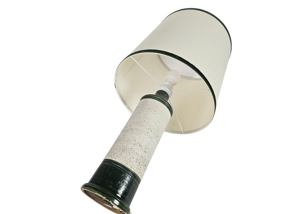 Image 1 of Bitossi voor Bergboms & Co - Aldo Londi - tafellamp - groen/wit - keramiek - 60's