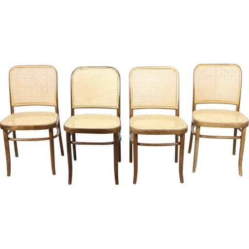 Set of 4 vintage No. 811 chairs by Michael Thonet