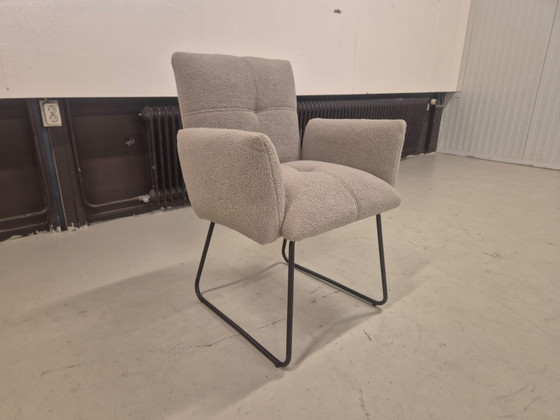 Image 1 of 2x Showroom Outlet - Eetkamerstoelen Dante - Teddy - Nieuw
