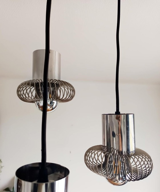 Image 1 of Lámpara de araña de la era espacial de Philippe Rogier para Oxar, 1970