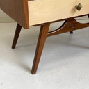 Midcentury vintage nachtkastjes sixties ladekast