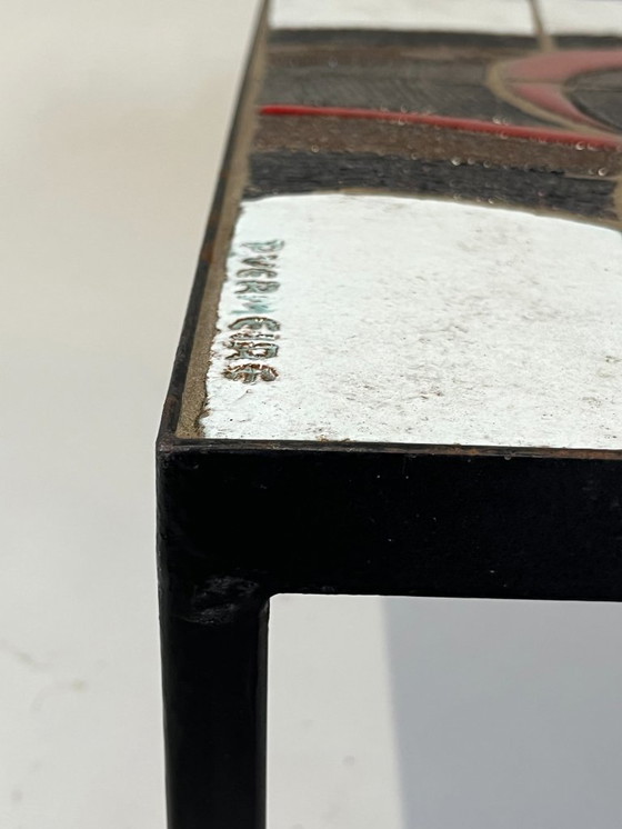 Image 1 of Tavolino in ceramica di Paul Vermeire per Perignem, Belgio, anni '60